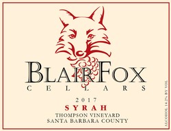 2017 Syrah, Thompson Vineyard
