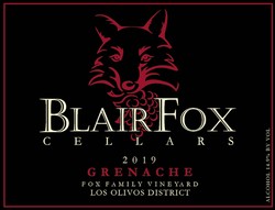 2019 Grenache, Fox Family Vineyard