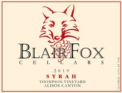 2019 Syrah, Thompson Vineyard