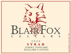 2021 Syrah, Kimsey Vineyard