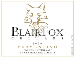 2020 Vermentino, Fox Family Vineyard
