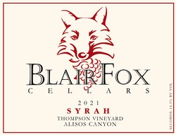 2021 Syrah, Thompson Vineyard