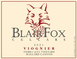 2021 Viognier, Tierra Alta Vineyard