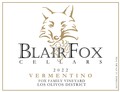 2022 Vermentino, Fox Family Vineyard