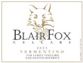 2024 Vermentino, Fox Family Vineyard