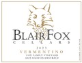 2023 Vermentino, Fox Family Vineyard